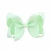 Hair Accessories 40Pcs/lot 4 Inch Girl Bows With Kids Boutique Solid Ribbon Hairpin Windmill Clip 6121