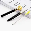 Hot Selling Beautiful Promotional Luxury Papeleria Söt Sparkle Rose Gold Metal Ball Pen Royal Crown Ballpoint Pen med anpassad logotyp