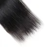 Ishow Straight 3 шт. необработанные бразильские пучки натуральных человеческих волос перуанские наращивания для женщин и девочек натуральный черный цвет 828i8102976