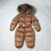 Teenmiro Baby Snowsuit Bemostuit Winterborns Newborns الثلج يرتدون ملابس لأسفل فرو سترة الأطفال معاطف معاطف الأطفال الصبي لطفلة Parka OV3238253