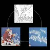 5pcs Feliz Christmas Coin Craft com Papai Noel e Deer Po Silver Plated Metal Challenge Badge7576596