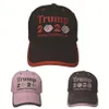 Trump 2020 chapeau de balle garder l'amérique grande lettre broderie Donald Trump Trump drapeau à lèvres filles casquettes de Baseball LJJO7592-11