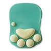 Amour chat griffe bureau silicone personnalité créatif personnalisé poignet tapis de souris PU poignet pad 7 couleurs dhl gratuit