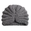 Ins Baby Girls Boy Wool Hollowed Caps Kids Knitting Wool Crochet Hat Spädbarn Toddler Boutique Indian Turban Spring Autumn