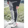 2019 novos ginásios dos homens moda calças esportivas de algodão stitching estiramento calças de fitness ao ar livre calças casuais hip hop hop