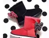 Hot Sale-ds Bow-Tie Snow Boots Fur Integrated Keep Warm Boots EU Size 25-41