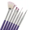 Manikyrborste för nagelkonstmålning Borstar Dotting Design Manicure Nail Brush Kit Gel Lackes Tools F3277