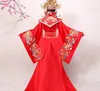 Cina Hanfu Abito da sposa Abito da sposa antico Abito da matrimonio Coppia d'oro rossa Abbigliamento da matrimonio Costume da spettacolo della regina dell'imperatore