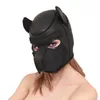 Cosplay Role Play Máscara de Cão Cabeça Completa Com Orelhas Eróticas Sexy Club Máscara Dog Festa Máscaras