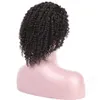 Brésilien perruques brésiliennes à cheveux humains bouclés pour les femmes noires 130 Couleur naturelle perruque avant pré-cueillie6289730