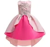 Flor menina vestidos casamento bebê meninas vestidos verão boutique crianças roupas princesa crianças roupas roupas partido bola vestido vestido lf030b