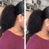 Topkwaliteit Afro Kinky Curly Menselijk Haar Paardenstaart Haarverlenging voor Zwarte Vrouwen Kinky Krullend Clip in Kruipen Pony Staart Haarstuk Natuurlijk