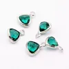 fashion crystal charm 12 colors triquetrous birthstone charms for bacelets & necklace DIY jewelry making jewelry wholesaler