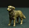 アンティークの純粋な真鍮像銅彫刻装飾宗教犬のステータス犬の置物ヴィンテージチャインズドガニマル彫刻4598042