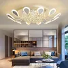 Candelabro led moderno de cristal EMS para sala de estar, dormitorio, sala de estudio, 580/680/800/1000mm, accesorios de araña led Blanco/Negro, 90-260V