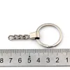 30 sztuk / partii Breloki Key Key Rings Antyczne Srebrny Kolor / Złoto 6,2 cm X3 CM (2 4/8 "X1 1/8") DIY Ustalenia Biżuteria Akcesoria do Klawisza samochodowa Ochrona podróży