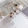 Anelli in acciaio al titanio con strass in oro rosa di buona qualità Moda piccolo anello misto diversi stili gioielli da sposa in acciaio inossidabile DHL libero