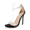 뜨거운 판매-2018 핫 판매 PVC 여성 방수 여성 투명한 크리스탈 웨딩 신발 Sandalia Feminina