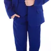 2019 Royal Blue Boys Wedding Souits 3ピースノッチラペルフラワーボーイズグラインタキシードキッズフォーマルウェア服