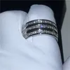 Choucong Circle Ring Volledige 120 stks Diamant Zilver Kleur Verjaardag Wedding Band Ringen voor Vrouwen Mannen Vinger Sieraden