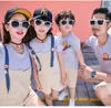 Stripes 2019 New arrival Family Matching Outfits summer t shirts Comfortable Blue Red