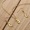 Acciaio inossidabile in acciaio in argento color lucertola gioiello set di gioielli di moda gioielli gecko set di gioielli set di orecchini penzolanti per donne