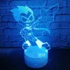 3D lamba akrilik masa lambası teen titans go robin figür ışıkları led usb 7 renk değiştirme gece lambası oyuncak hediye3215523