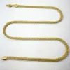 18k 18ct gul guld gf mens vakuumbeläggning ormkedja halsband n364 i full storlek