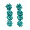 Boucles d'oreilles perlées Bohemian Idealway 6 Colors Boucle d'oreilles de fleur de goujon pour femmes design de bijoux