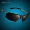 VEITHDIA Marke Alumunum männer Polarisierte UV400 Spiegel Sonnenbrille Randlose Rechteck Herren Sonnenbrille Brillen Für Männer 6501 CX200704