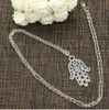 HAMSA Palm Рука ожерелья Дизайн Ожерелье для женщин Choker Collier Wicca языческие готические украшения