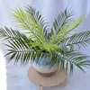 Konstgjorda växter Fake Fern Palm Decorations Plant Artificial Palm Tree Stam Grön Väggdekoration Fake Greenery Plant EEA462