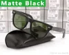 New 2140 Matte Black Sonnenbrille Herren Sonnenbrille Glas Lens Plank Sonnenbrille High Quality Damenbrille 100% UV-Schutz Brille 50/54