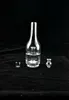 hookah carta and peak glass recyclers are equipped with transparent smoke wine bottle-shaped cups