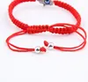 LuckyTurkish Evil Eye Bracelets For Women Men Handmade Braided Rope Chain Red Bracelets