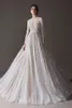 2020 Ersa Atelier Robes De Mariée Col En V Une Ligne Creux Dos À Manches Longues Vestidos De Novia Bohème Robes De Mariée Plage Robe De Mariée