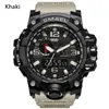 Nowe zegarki sportowe Smael Relogio prowadzone przez chronograf zegarek wojskowy zegarek cyfrowy dobry prezent dla mężczyzn Boy D285p