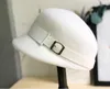 Fashion-Light Luxurious Franska Woolen Cloth Equestrian Hat: Britishralian Woolen Hat, Höst och Vinter Modig Knight Hat
