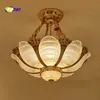 Fumat stile europeo a distanza di soffitto del LED di controllo Fiore di cristallo K9 Stainess acciaio Lampada Lampada a sospensione fai da te creativo Applique Lamp