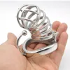 Chaste Bird Stainless Steel Male Chastity Large Cock Cage With Base Arc Ring Devices Penis Rings Adult Sex Toys C274 Y19070602