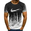 Fashion Casual Sports Print Short-sleeved Camouflage T-shirt, Summer Personality Printing Men's T-shirt. C19041901