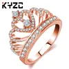 Мода-ремесленные ювелирные изделия взрывоопасная мода Европа и США знаменитая розовая Золотая корона Циркон кольцо