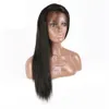 Perucas brasileiras retas do cabelo humano da cor natural das perucas do cabelo humano do fechamento do laço 4x4 densidade de 130% 150%