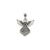 30 pezzi pendenti con ciondoli angelo custode in lega d'argento anticato per creazione di gioielli braccialetto collana accessori fai da te 52,5 x 39 mm