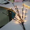 Bianco caldo 20 LED Luce per albero a LED Alimentata a batteria Fata di Natale Stringa flessibile Decorazione di nozze Lampada da tavolo per interni Luminarias Luce notturna