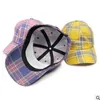 Fashion-Baseball Cap Män och Kvinnor Super Broderad Hat Fashion Street Hip Hop All-Purpose Casual Art Check Baseball Cap