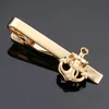 Nieuwe en hoge kwaliteit lasergravure clip fashion style goud zilver en zwarte mannen Zakelijke Tie Pin Gratis Levering7383243