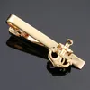 Nieuwe en Hoge Kwaliteit Lasergravure Tie Clip Fashion Style Goud Zilver En Zwarte Mannen Zakelijke Tie Pin Grecis Levering6045767