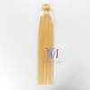 VMAE Russian Remy Virgin Tips 1g / s Pre Bonded Double Drawn 50g Flat Tip Straight Blond Brown Grey Keratin Fusion Extensions de cheveux humains