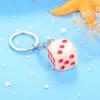 Cute Colorful Dice Key Chains Rings Resin Keychain Keyfob for Men Women Car Handbags Wallet Accessories Creative Gift Jewelry9499641